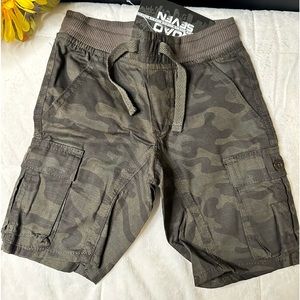New Quad Seven Boys Camouflage Cargo Style Shorts